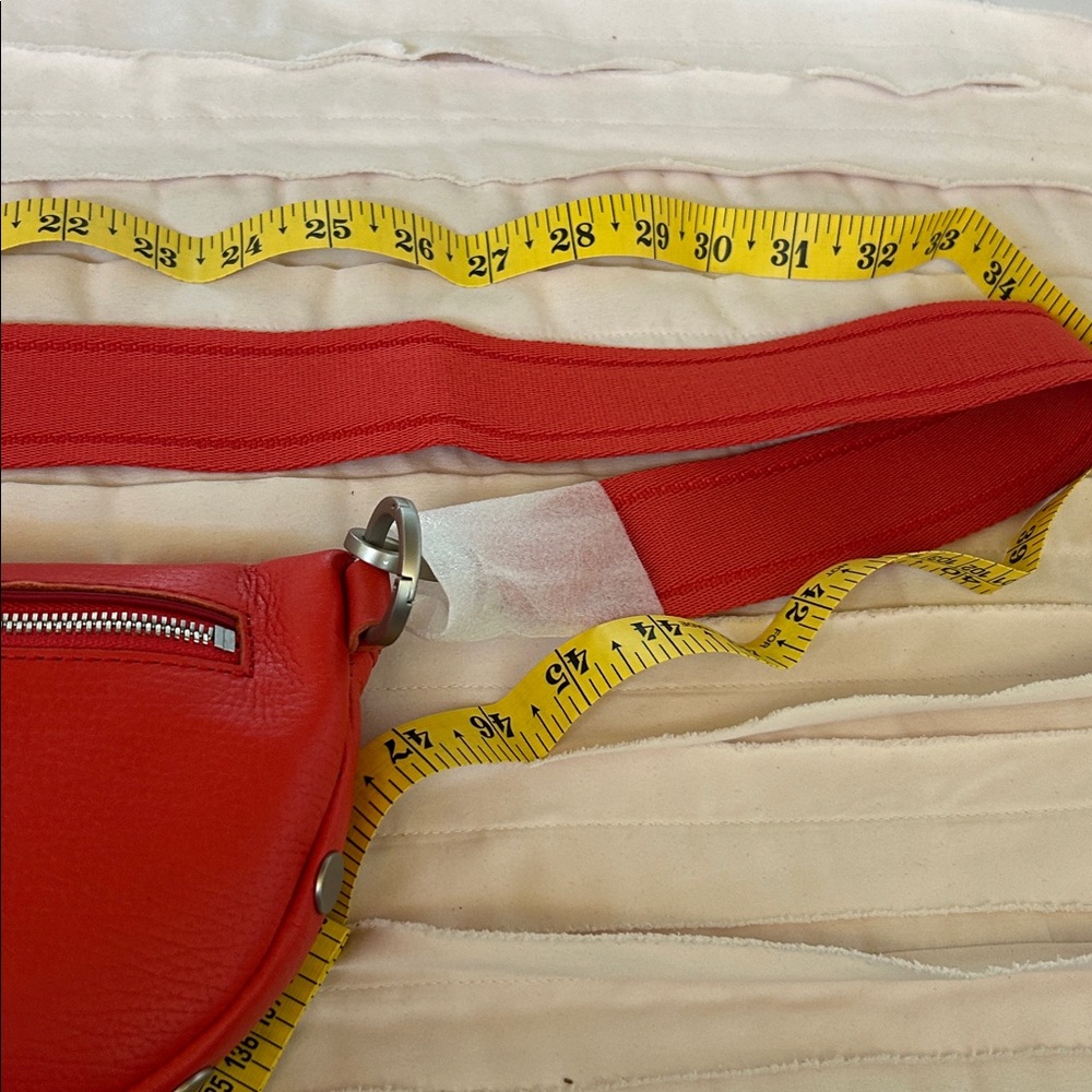 Hammitt Brand New Charles Crossbody Bag Lighthouse Red/ Brushed Silver/ Medium - Picture 10 of 11